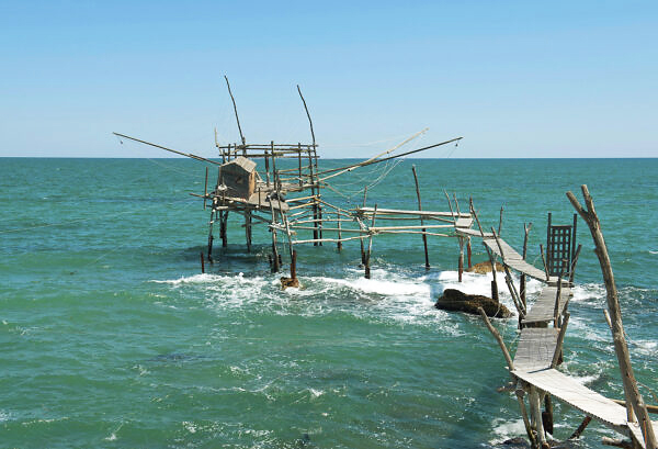 Trabocchi, idyllische vissershuisjes boven zee