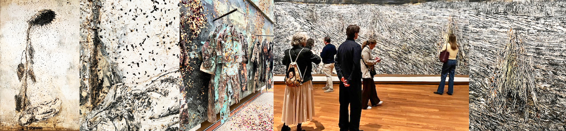 Anselm Kiefer, 'Sag mir wo die Blumen sind' Van Gogh Museum, Stedelijk Museum Amsterdam, Tentoonstelling Anselm Kiefer en Van Gogh Anselm Kiefer, 'Sag mir wo die Blumen sind' (detail), Tentoonstelling, Van Gogh Museum, Stedelijk Museum Amsterdam, installatie's, schilderijen, Tweede Wereldoorlog, Goudverf, Bloemen, Zonnebloemen, kunst kijken, art, exhibition Amsterdam, Internationale tentoonstelling, grote tentoonstellng